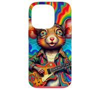 Far Out Mouse 60s Guitar Player Case for iPhone 14 Pro