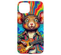 Far Out Mouse 60s Guitar Player Case for iPhone 15 Plus