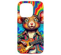 Far Out Mouse 60s Guitar Player Case for iPhone 15 Pro