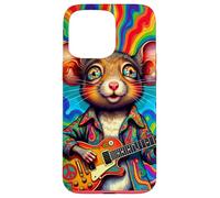 Far Out Mouse 60s Guitar Player Case for iPhone 15 Pro Max