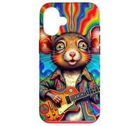 Far Out Mouse 60s Guitar Player Case for iPhone 16