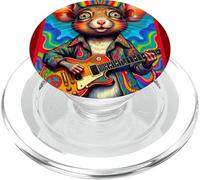 Far Out Mouse 60s Guitar Player PopSockets PopGrip for MagSafe