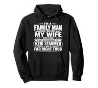 Far Right Family Man Political Satire Design Pullover Hoodie