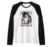 Far-right Far-left I'm Farting Alpha Wolf Unhinged Meme Raglan Baseball Tee