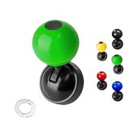 Far Voyager Push Start Button, Farvoyager Metal Car Joystick Ball, 2025 New Universal One-Button Start Car Shift Knob, Metal Cars One-Touch Start Ignition Switch Buttons Rocker Protector (Green)