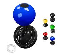 Far Voyager Push Start Button, Farvoyager Metal Car Joystick Ball, 2025 New Universal One-Button Start Car Shift Knob, Metal Cars One-Touch Start Ignition Switch Buttons Rocker Protector (Blue)