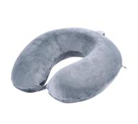 Far win Travel Pillow,100% Pure Memory Foam U Shaped Neck Pillow,Super Lightweight Portable Headrest Great for Airplane, Car,Home,Office,Sleeping (gray)