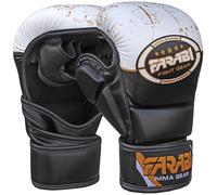 Farabi 7-oz MMA Gloves Hybrid Semi-Pro Open Hand Gloves Punching Training even Compition (L/XL)