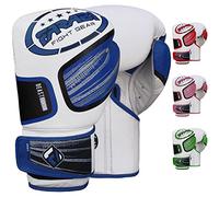 FARABI Boxing Gloves Beast Fighter Series Fight Gloves MMA, Cage Fight, Muay Thai Training Sparring (Blue, 16-oz)