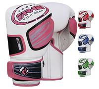 FARABI Boxing Gloves Beast Fighter Series Fight Gloves MMA, Cage Fight, Muay Thai Training Sparring (Pink, 16-oz)