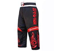Farabi Kids Junior Kickboxing Trousers Bottom Contact Sports (Black, XXXX-Small)
