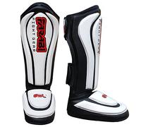 Farabi Shin Pads Shin Instep MMA Kickboxing Muay Thai Training Shin Protector Guard (L/XL-1)