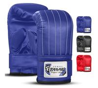 Farabi Sports Boxing punch bag mitt gloves punching boxing gloves mma training (Blue, Small)