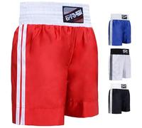 Farabi Sports Boxing Shorts Adult Men Women Kids Junior Kickboxing Fighting Shorts Breathable and Cosy Fit Punch Shorts for Boxing Training Punching, Sparring and Gym Training (Red, XXL)