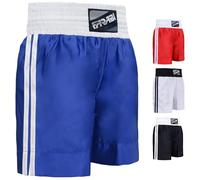 Farabi Sports Boxing Shorts Adult Men Women Kids Junior Kickboxing Fighting Shorts Breathable and Cosy Fit Punch Shorts for Boxing Training Punching, Sparring and Gym Training (Blue, XL)