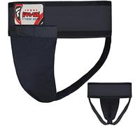 Farabi Sports Groin Guard MMA Martial Arts Boxing Groin Protector Groin Strain Support Groin Support Groin Protector Boxing Groin Protector Krav Maga (L, Black)