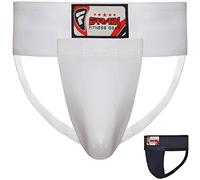Farabi Sports Groin Guard MMA Martial Arts Boxing Groin Protector Groin Strain Support Groin Support Groin Protector Boxing Groin Protector Krav Maga (Medium, White)
