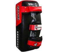 Farabi Sports Kick Shield - Curved MMA Muay Thai Training Pads (Single, Black/Red)