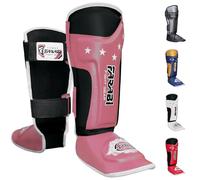 Farabi Sports Kids Shin Guards - Shin Instep Kickboxing Shin Pads MMA, Muay Thai Shin Guards