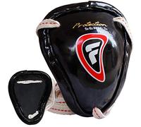Farabi Sports Metal Groin Guard Protector for Boxing Training MMA Muay Thai & Martial Arts (Black)