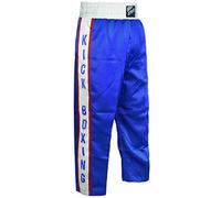 Farabi Sports Muay Thai Trousers Kickboxing Trousers Mix Martial Arts Clothing Kick Boxing Cage Fighting Trousers (Blue, Small)