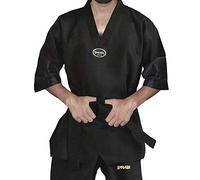 Farabi Sports Taekwondo Uniform Mix Martial Arts Uniform Set Black (Black, 120-cm)