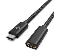 Faracent USB C Extension Cable (20Gbps/240W/1.5Ft), USB 3.2 Type C 3.1 Male to Female Extension Charging & Sync for iPhone 16 15 Pixel PSVR2 MacBook Air Pro/New iPad Dell XPS Surface Book -Black
