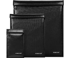 Faraday Bag(3 Pack) for Laptops & Tablets & Phones, RFID Signal Blocking Bag Faraday Cage, Signal Jammer for Privacy Protection, Anti-Tracking Anti-Spying, Fireproof & Waterproof Faraday Pouch