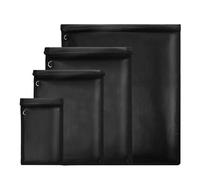 Faraday Bag 4 Pack - Waterproof & Fireproof Signal Blocking Pouch for Laptop, Tablet, Phone, Car Key - Anti-Theft & Anti-Tracking Faraday Cage Sleeve