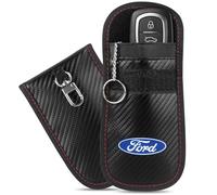 Faraday Bag for Ford Key Fob - Premium RFID Signal Blocking Protector, Car Anti-Theft Pouch, Keyless Entry Security Case, Anti-Hacking Faraday Cage Blocker - Black