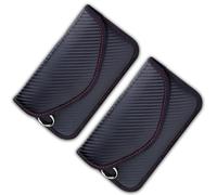 Faraday Bag for Key Fob, 2 PCS Faraday Pouch for Phones and Car Keys, Faraday Pouch for Car Keys Faraday Bag for Car’s Key Mobile Phone and Cards(Black)