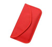 Faraday Bag RFID Signal Blocking Wallet Case for Mobile Phone Privacy and Car Keys, Anti-Tracking (Red)
