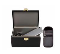 Faraday box and pouch set keyless entry car key safe protector anti-theft signal blocking cages