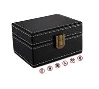Faraday Box for Car Keys Anti Theft Car Key Box RFID Signal Blocking Box Faraday Key Fob Protector Box Leather Signal Blocker Box for Car Keys