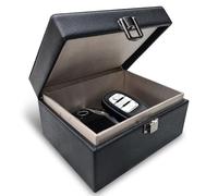 Faraday Box for Car Keys | Anti Theft Security Prevents Key Fob Cloning | Signal Blocking Box for car keys | Keyless Car Key Signal blocker box | Key Protector Signal Blocker (Modern Black)
