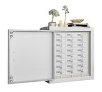 Faraday Box, Mobile Phone Locker, Wall-Mounted Steel Signal Shielding Cabinet with Metal Lock & Key, Secure Phones Storage and Key Fob Protector