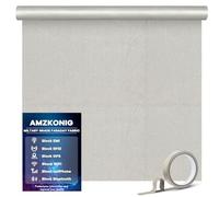 Faraday Fabric 43” x 118”, Military Grade Blocking Cloth Shielding, Conductive Material Cover for WiFi, Cell, Bluetooth, RFID, EMP Protection with Faraday Tape