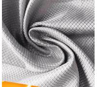 Faraday Fabric Conductive Shielding Copper Fabric Signal Blocking Cloth EMF Blocker for Cell Phone Faraday Fabric Bag,silver-3x1.1m