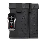 Faraday Key Fob Jacket | RFID Signal Blocking & Water Resistant | Anti-Hacking | Ultimate Car Anti-Theft Protection Shielding Bag for Key Fobs and Key Cards | Magnetic Closure | Three Layers (2)