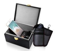 Faraday Key Fob Protector - RFID Faraday Box for Car Keys - Signal Blocking Pouch & Anti-Hacking Case Blocker