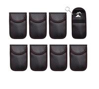 Faraday Pouch, Anti-Theft Faraday Bag for Car Keys, Car RFID Signal Blocking, Anti-Theft Pouch, Anti-Hacking Case Blocker for Keyless Car 8PCS