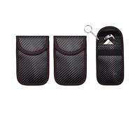Faraday Pouch, Anti-Theft Faraday Bag for Car Keys, Car RFID Signal Blocking, Anti-Theft Pouch, Anti-Hacking Case Blocker for Keyless Car 3PCS