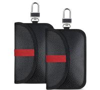 Faraday Pouch for Car Keys, LAFEGIFT 2 Pack Car Key Signal Blocking Pouch, Keyless Entry Car Keys Pouch, RFID Anti-Theft Faraday Bag for Car Security