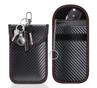 Faraday Pouch for Car Keys, Pack of 2 Car Key Signal Blocker Pouch with Advanced Key Pouch Technology, Keyless Entry Pouch to Block Keyless Car Signals, Secure Protection Against Relay Theft