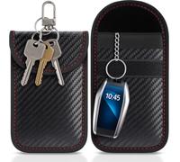 Faraday Pouch for Car Keys Pack of 2 - Signal Blocking Key Case, RFID Blocker Bag for Keyless Entry Fob, Anti-Theft Car Security Pouch, Key Signal Protector for Vehicle Remote and Smart Keys (Small)