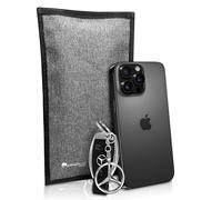 Faraday Pouch for Phone and Car Keys - Key Signal Blocking Bag - Anti-Tracking Mobile Phone Case - RFID Signal Blocker Large