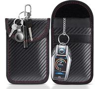 Faraday Signal Blocking Pouch for Car Keys, RFID Blocker Security Case, Keyless Entry Protection, Pack of 2