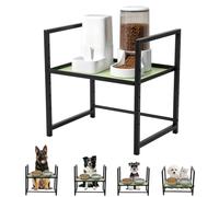 Farafox Elevated Dog Bowl Stand Raised Feeding Station 14.56" H Adjuastable | Dog Food Tray for Large Breed Dogs & Cat,No Bowl Included,6 Adjuastable Height