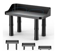 Farafox Elevated Dog Food Bowl Stand - Adjuastable Raised Dog Feeding Station with Splash Gard 16" W Pet Cat Food Table for Large Dogs No Bowl Included