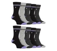 Farah 10 Pairs Multipack Mens Bamboo Dress Socks Bright Cotton Socks with Gentle Grip Top